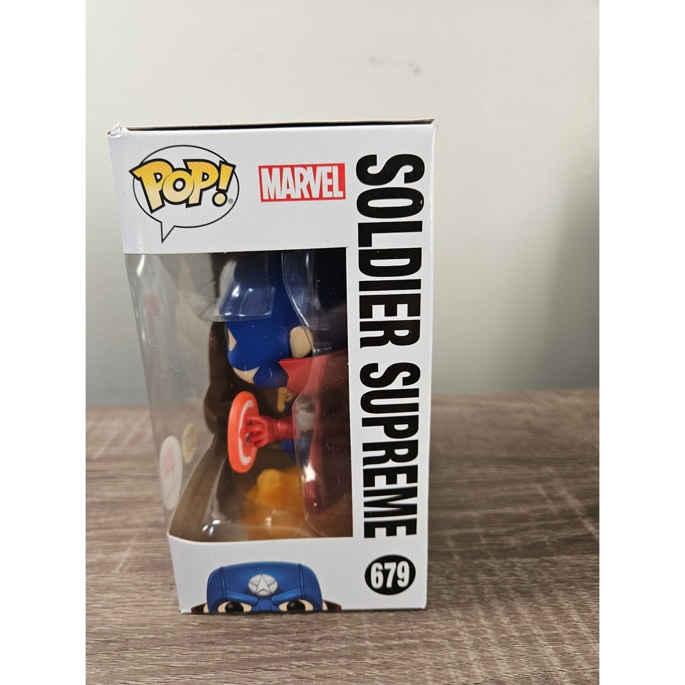Funko Pop Marvel Infinity Warps Soldier Supreme 679 Glow Walgreens Exclusive - Picture 3 of 6